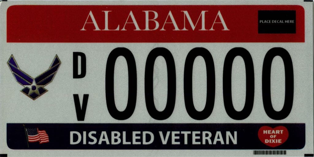 USAF Vet Sticker - U.S. Air Force Disabled Veteran Decal, New
