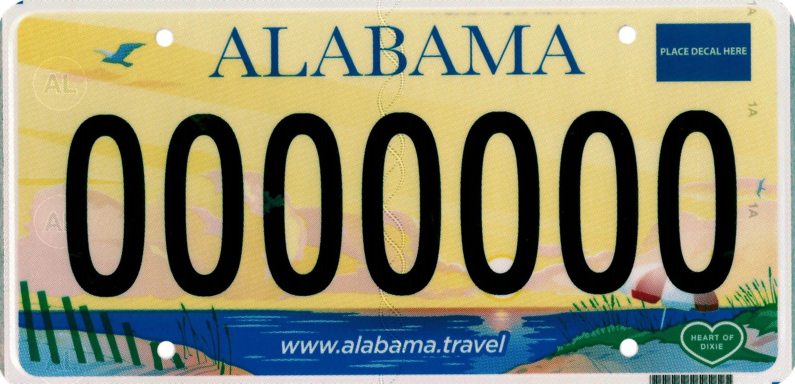 2025 Alabama License Plates Ida V Petersen